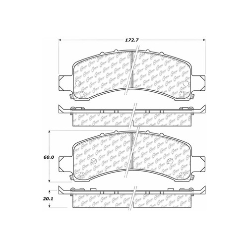 Premium Ceramic Brake Pads with Shims and Hardware for 2003-2020 Chevrolet/GMC (Express 2500, Express 3500, Savana 2500, Savana 3500)