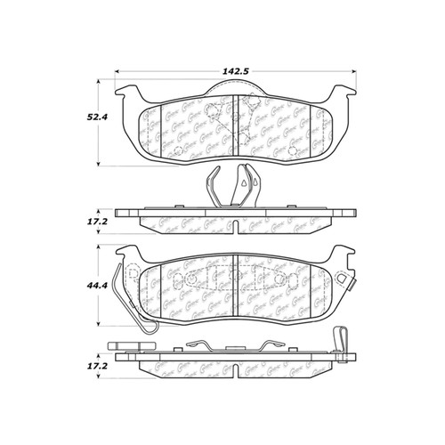 Premium Ceramic Brake Pads with Shims and Hardware for 2004-2019 Nissan/INFINITI (TITAN, QX56, Armada, Pathfinder Armada) 301.10410