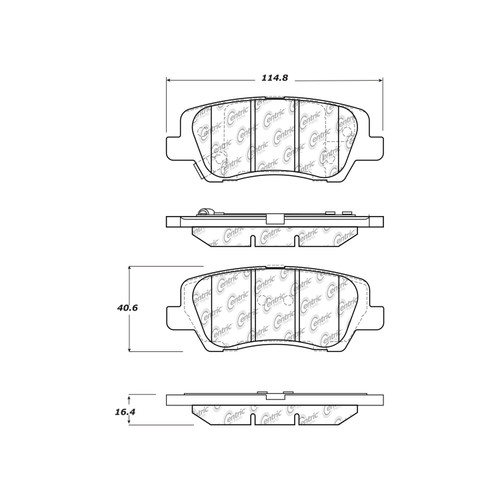 Premium Ceramic Brake Pads with Shims and Hardware for 2013-2019 Cadillac (ATS, CTS) 301.16590