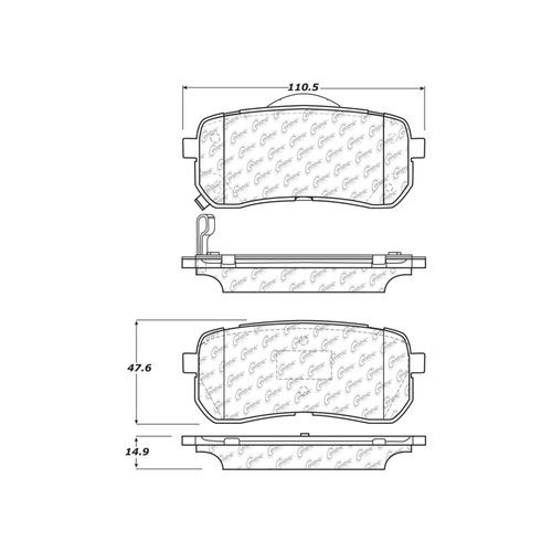 Premium Ceramic Brake Pads with Shims and Hardware for 2007-2021 Hyundai/Kia (Veracruz, Sedona) 301.13020