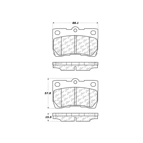 Premium Ceramic Brake Pads with Shims and Hardware for 2006-2013 Lexus (GS430, GS300, IS350, GS450h) 301.11130