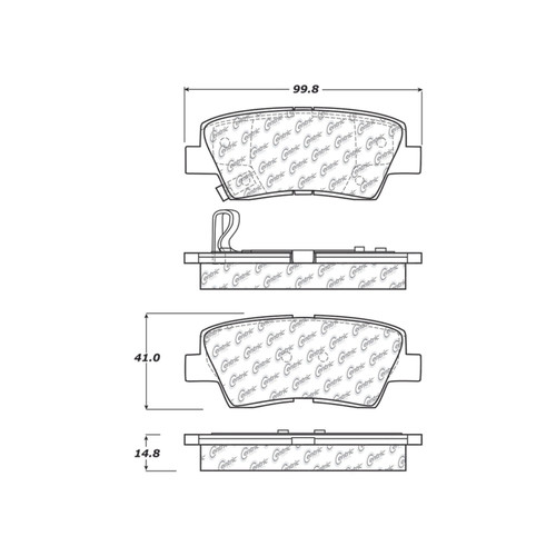 Premium Ceramic Brake Pads with Shims and Hardware for 2007-2013 Kia/Hyundai (Amanti, Sonata, Azera, Soul) 301.13130