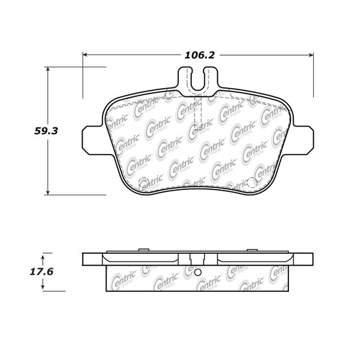 Premium Ceramic Brake Pads with Shims and Hardware for 2012-2020 Mercedes-Benz/INFINITI (SLK350, SLK250, B180, B250) 301.16461