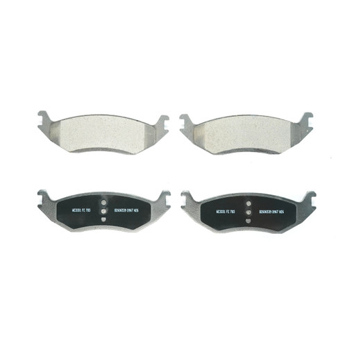 Essentials Rear Disc Brake Pad Set Semi-Metallic ES967 - angled view