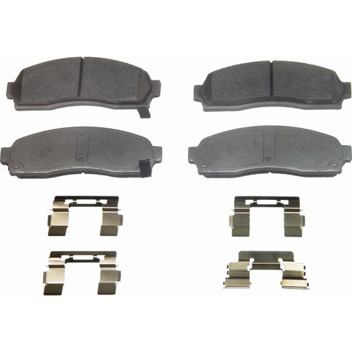 ThermoQuiet Front Disc Brake Pad Set Semi-Metallic MX913 - angled view