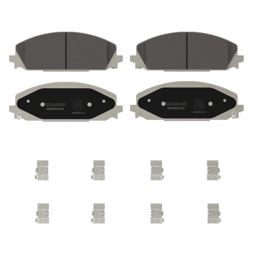 Police Pursuit Vehicle Front Disc Brake Pad Set PPV2429 - angled view
