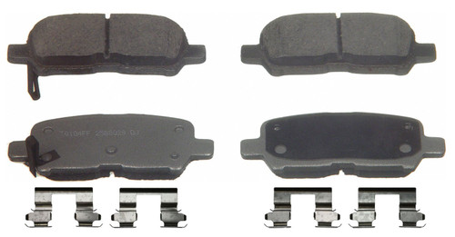 ThermoQuiet Rear Disc Brake Pad Set Ceramic PD999 - top view