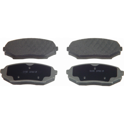 ThermoQuiet Front Disc Brake Pad Set Semi-Metallic MX525 - top view