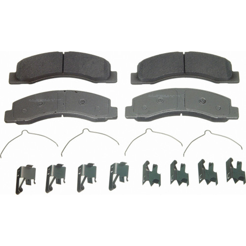ThermoQuiet Front Disc Brake Pad Set Semi-Metallic MX756 - angled view