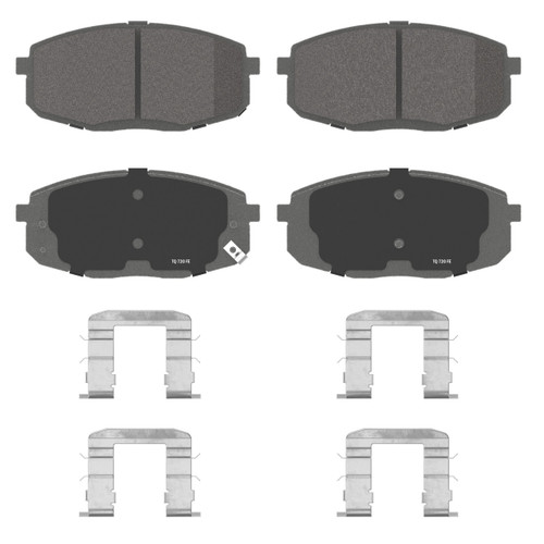 ThermoQuiet Front Disc Brake Pad Set Ceramic QC1397 - angled view