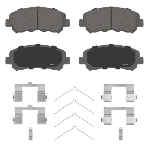 ThermoQuiet Front Disc Brake Pad Set Ceramic QC1338 - angled view