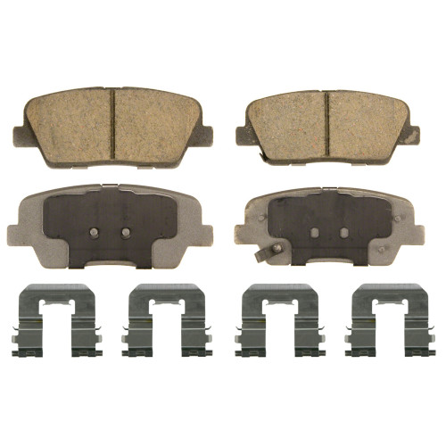 ThermoQuiet Rear Disc Brake Pad Set Ceramic QC1284 - top view