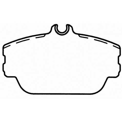 SevereDuty Front Disc Brake Pad Set SX598 - diagram