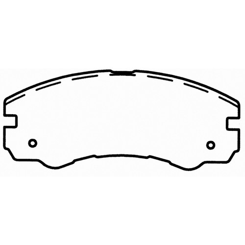 ThermoQuiet Front Disc Brake Pad Set Ceramic QC579 - diagram