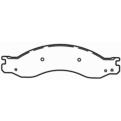 SevereDuty Rear Disc Brake Pad Set SX1064 - diagram