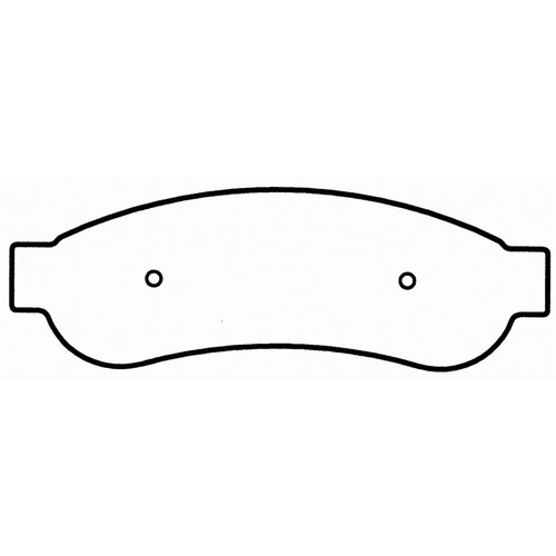 SevereDuty Rear Disc Brake Pad Set SX1067 - diagram