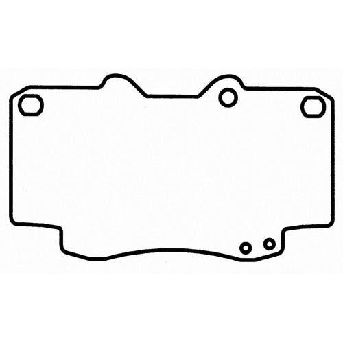 SevereDuty Front Disc Brake Pad Set SX799 - diagram