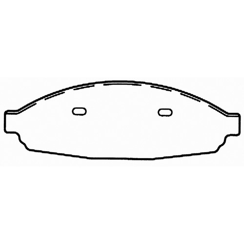 SevereDuty Front Disc Brake Pad Set SX931 - diagram