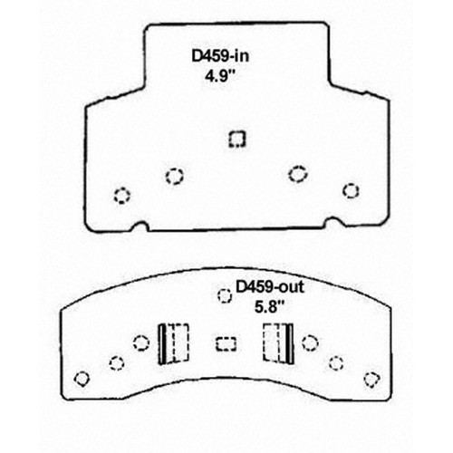 SevereDuty Front Disc Brake Pad Set SX459 - diagram