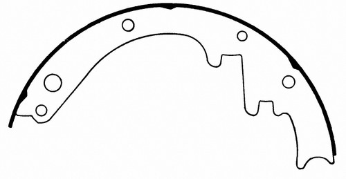 Drum Brake Shoe Z227R - diagram
