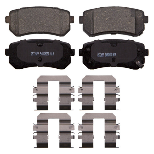 QuickStop Rear Disc Brake Pad Set Ceramic ZD1856 - top view
