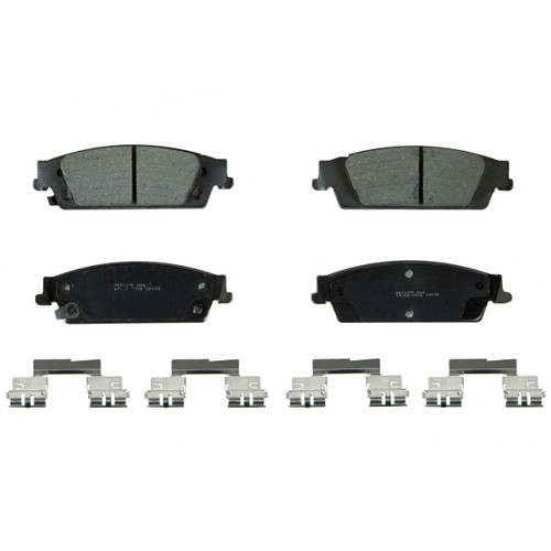QuickStop Rear Disc Brake Pad Set Ceramic ZD1707 - top view