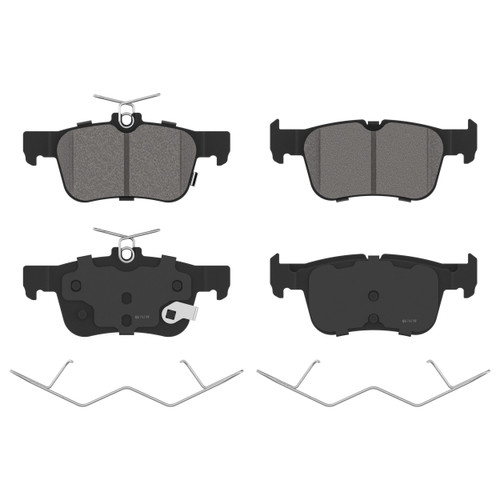 QuickStop Rear Disc Brake Pad Set Ceramic ZD1833A - angled view