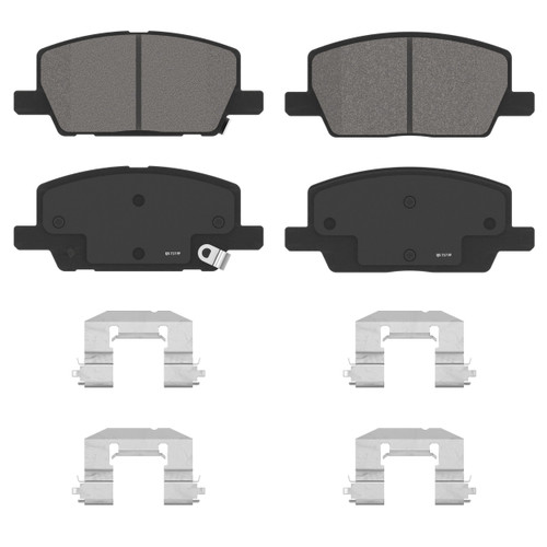 QuickStop Front Disc Brake Pad Set Ceramic ZD2019 - angled view