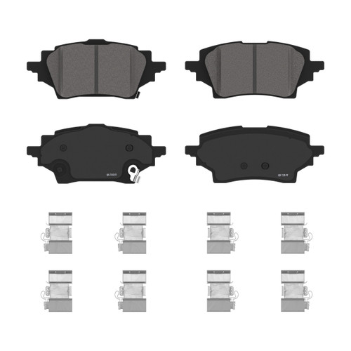 QuickStop Rear Disc Brake Pad Set Ceramic ZD2202 - angled view