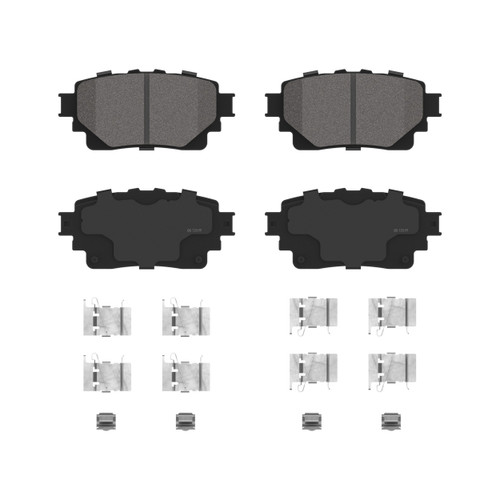 QuickStop Rear Disc Brake Pad Set Ceramic ZD2305 - angled view