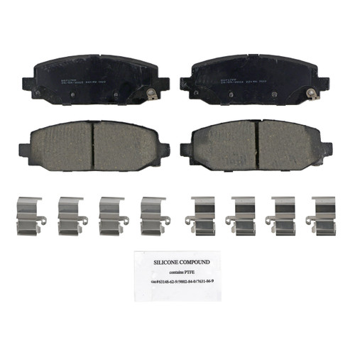 QuickStop Rear Disc Brake Pad Set Ceramic ZD2186 - top view