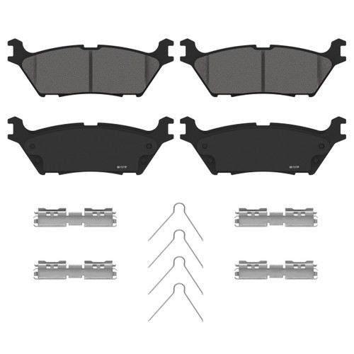 QuickStop Rear Disc Brake Pad Set Ceramic ZD2383 - angled view