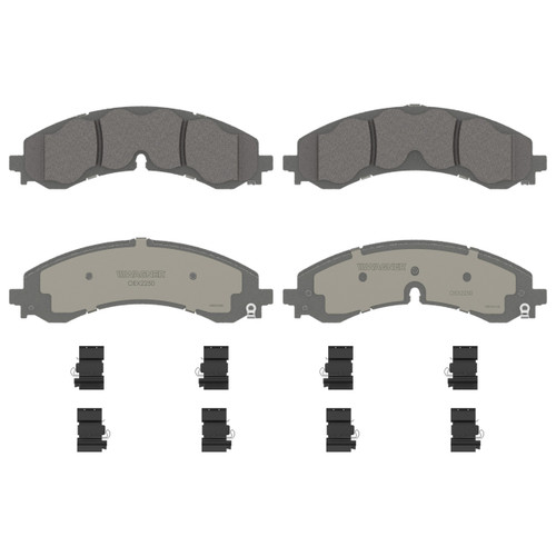Rear Disc Brake Pad Set Ceramic QuickStop Front ZD2250 - angled view