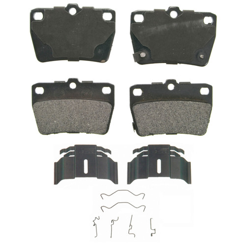 QuickStop Rear Disc Brake Pad Set Semi-Metallic ZX1051 - top view
