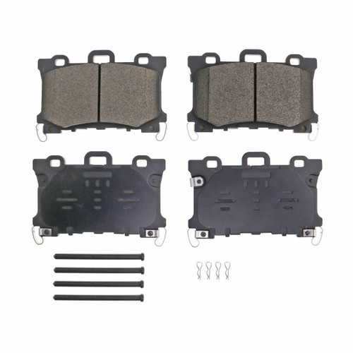 QuickStop Front Disc Brake Pad Set Semi-Metallic ZX2532 - angled view