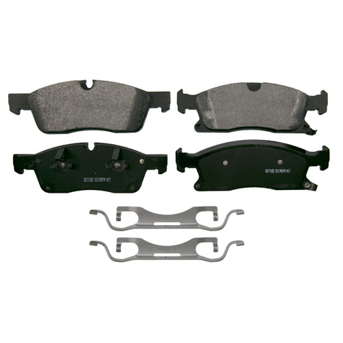 QuickStop Front Disc Brake Pad Set Semi-Metallic ZX1904A - top view