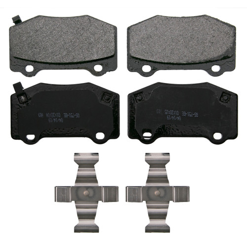 QuickStop Rear Disc Brake Pad Set Semi-Metallic ZX1718 - top view