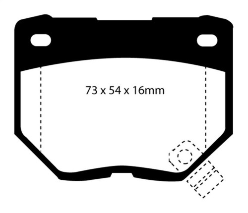 EBC Brakes Redstuff 3000 Series Sport Brake Pad Set DP3826C to Fit NISSAN (AUSTRALIA AND NEW ZEALAND),NISSAN,SUBARU