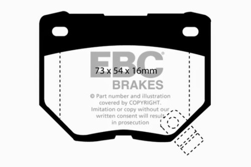 EBC Brakes Redstuff 3000 Series Sport Brake Pad Set DP3826C to Fit NISSAN (AUSTRALIA AND NEW ZEALAND),NISSAN,SUBARU