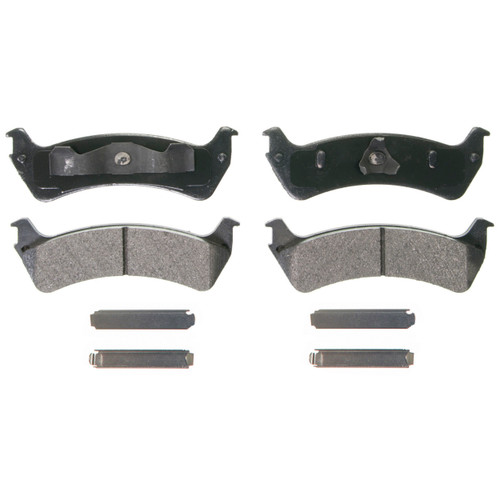 QuickStop Rear Disc Brake Pad Set Semi-Metallic ZX667A - top view
