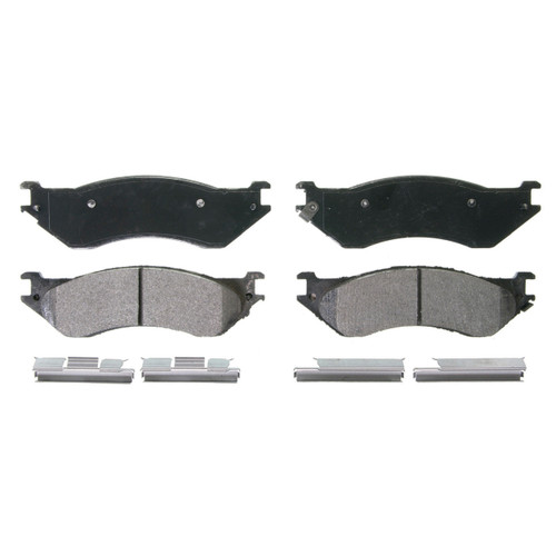 QuickStop Rear Disc Brake Pad Set Semi-Metallic ZX702A - top view