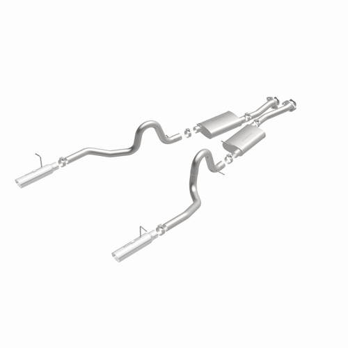 MagnaFlow 15638 Street Series Polished Stainless Cat-Back Exhaust System for 1994-1998 Ford Mustang 4.6L/5.0L