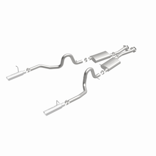 MagnaFlow 15638 Street Series Polished Stainless Cat-Back Exhaust System for 1994-1998 Ford Mustang 4.6L/5.0L