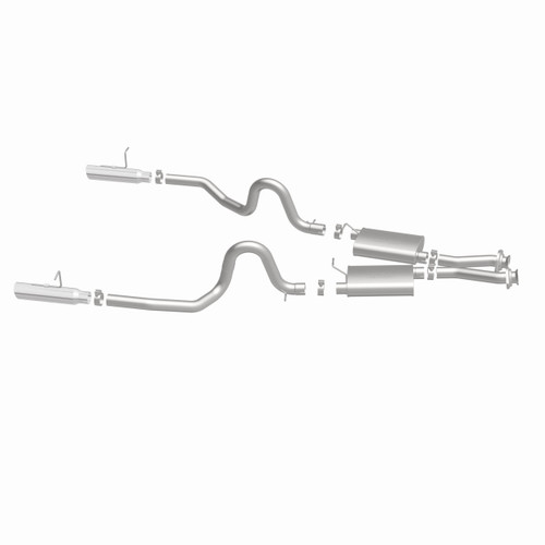 MagnaFlow 15638 Street Series Polished Stainless Cat-Back Exhaust System for 1994-1998 Ford Mustang 4.6L/5.0L