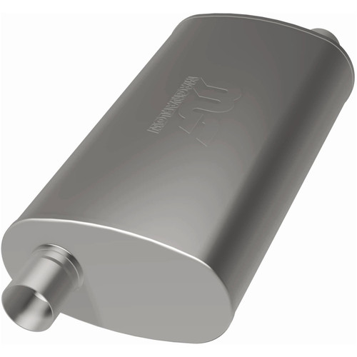 MagnaFlow Oval Straight-Through Muffler 11235 2.25in Offset/Offset