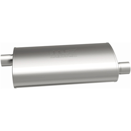 MagnaFlow Oval Straight-Through Muffler 11235 2.25in Offset/Offset
