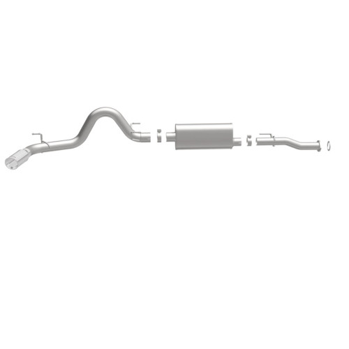 Catback Exhaust for 2016 Toyota Tacoma 3.5L V6 Single PS Rear Exit 4in Tip