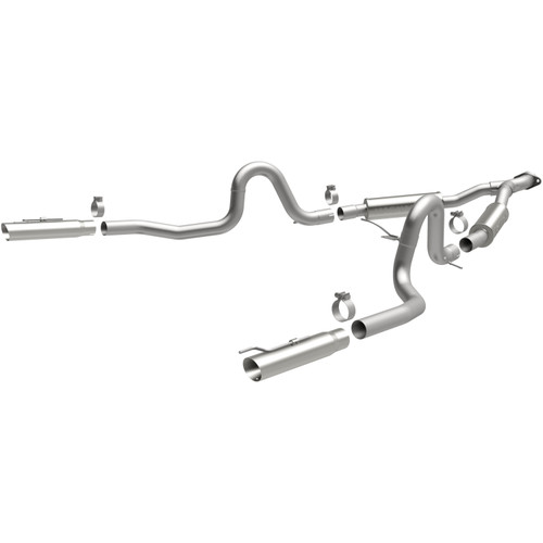MagnaFlow 15717 Street Series Polished Stainless Cat-Back Exhaust System for 1999-2004 Ford Mustang 3.8L/3.9L