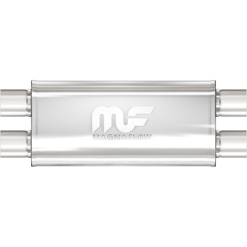 MagnaFlow Oval Straight-Through Muffler 12468 2.5in Dual/Dual