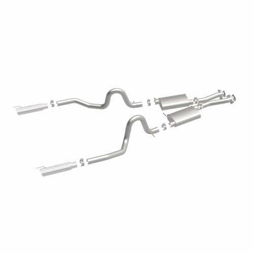 MagnaFlow 15671 Street Series Polished Stainless Cat-Back Exhaust System for 1999-2004 Ford Mustang 4.6L